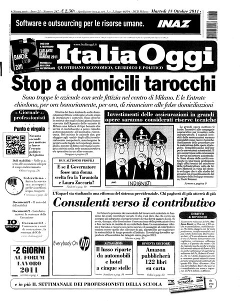 Italia oggi : quotidiano di economia finanza e politica